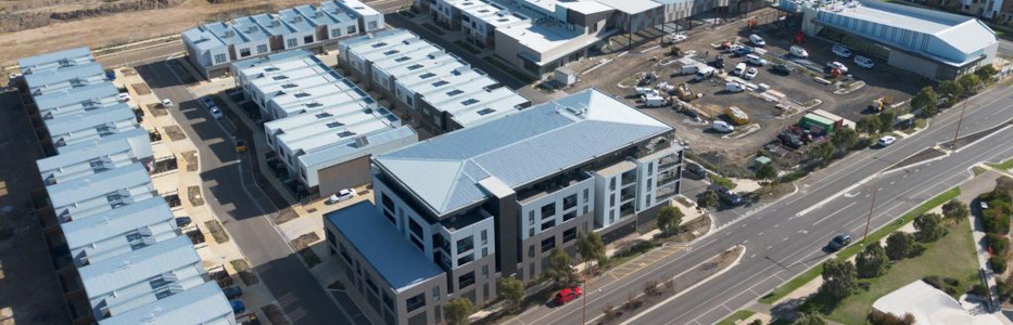 Purpose built multigenerational community built around shopping centre
